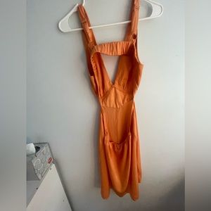 Beginnging Boutique Vargas Orange Mini Dress